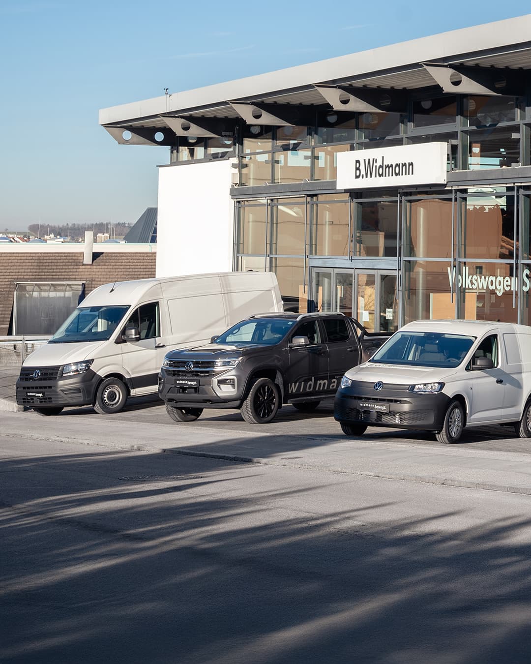Unser Volkswagen Center in Aalen von außen.