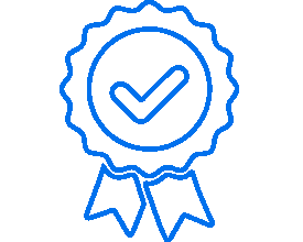 Ein stilisiertes Icon eines Ordens mit Band.