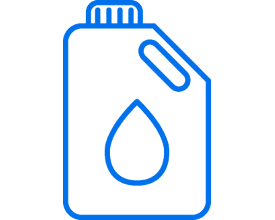 Eine stilisierte Flasche Motoröl
